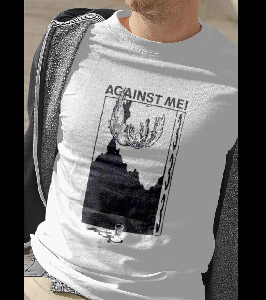 Against Me 333 Band Art Starry Night Imagery T-Shirt