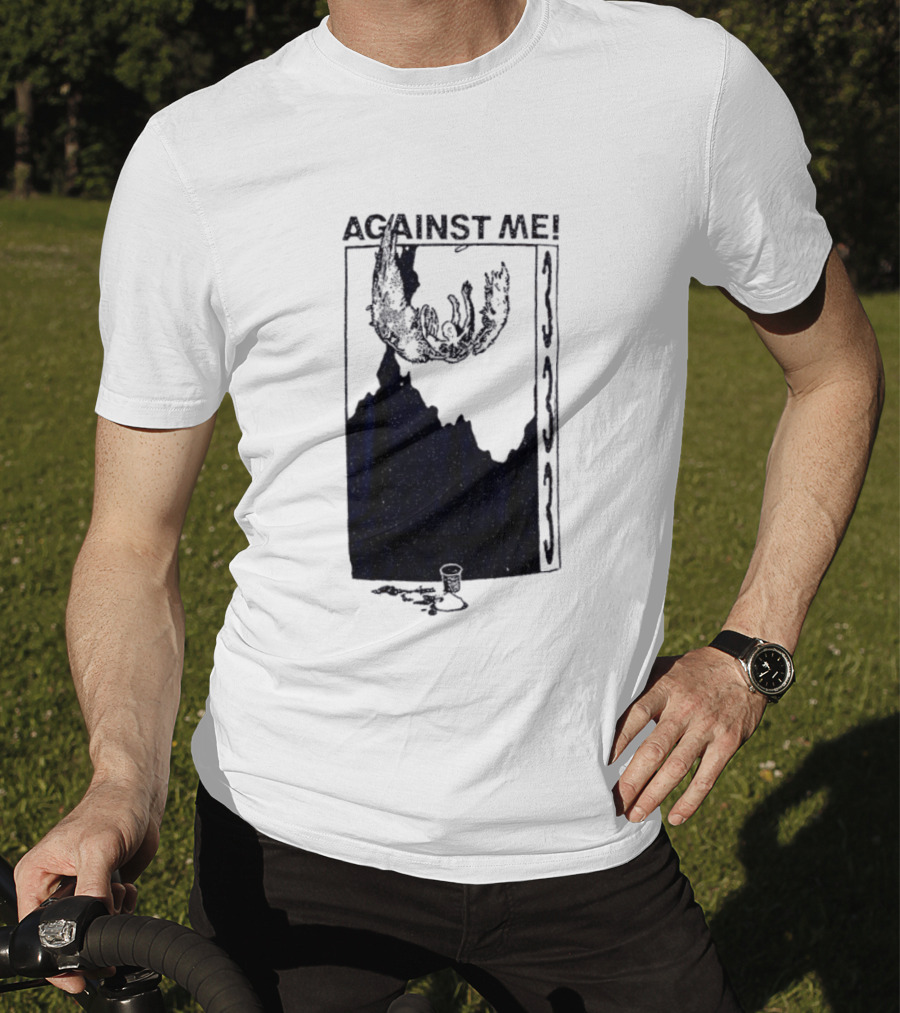 Against Me 333 Band Art Starry Night Imagery T-Shirt