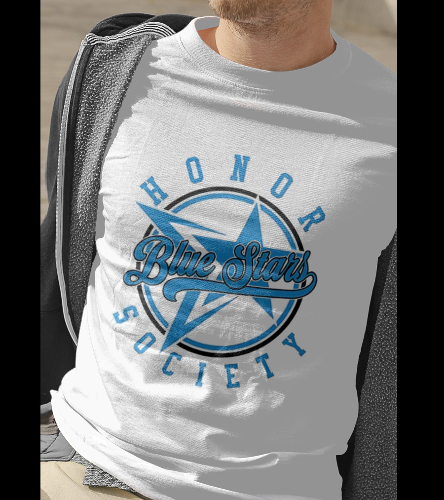 Blue Stars Honor Society Star Emblem T-Shirt