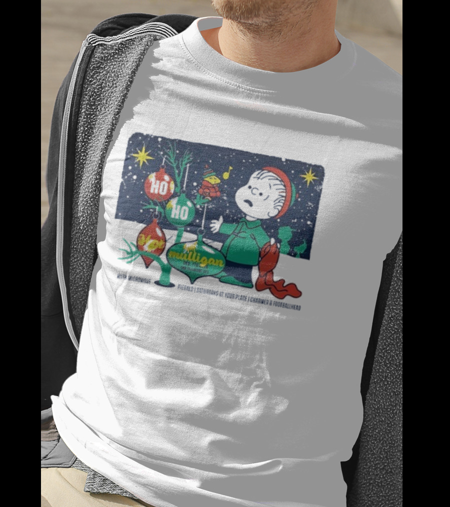 Charlie Brown Woodstock Ho Ho Hot Mulligan Detroit Michigan 2025 Night 2 VIP Peanuts The Fillmore One T-Shirt