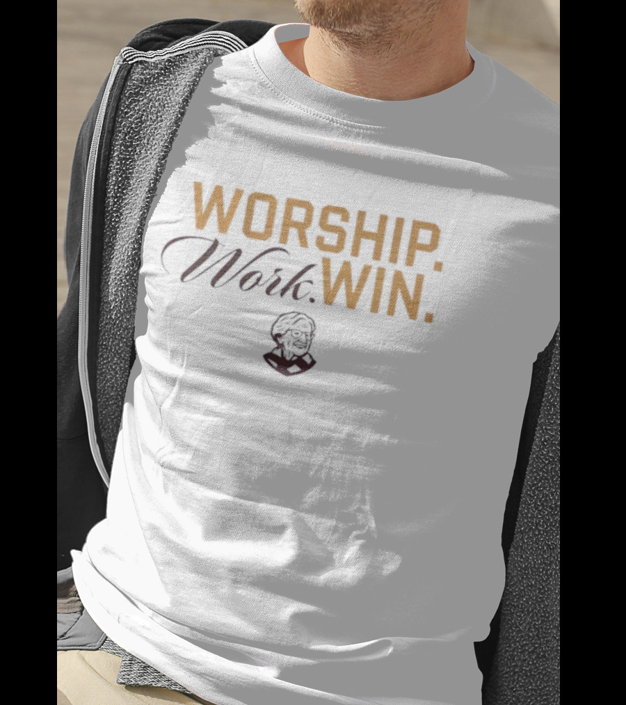 Worship Work Win Jean Dolores Schmidt March Madness Basketball Sister Impact T-Shirt