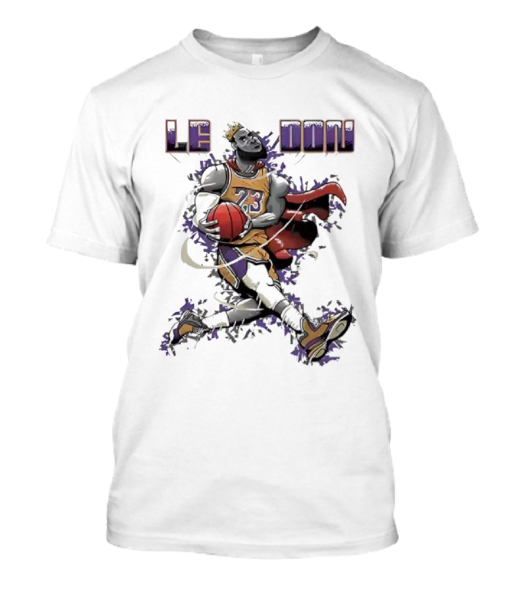 LeBron James Ledon Los Angeles Lakers Basketball Superman Style T-Shirt