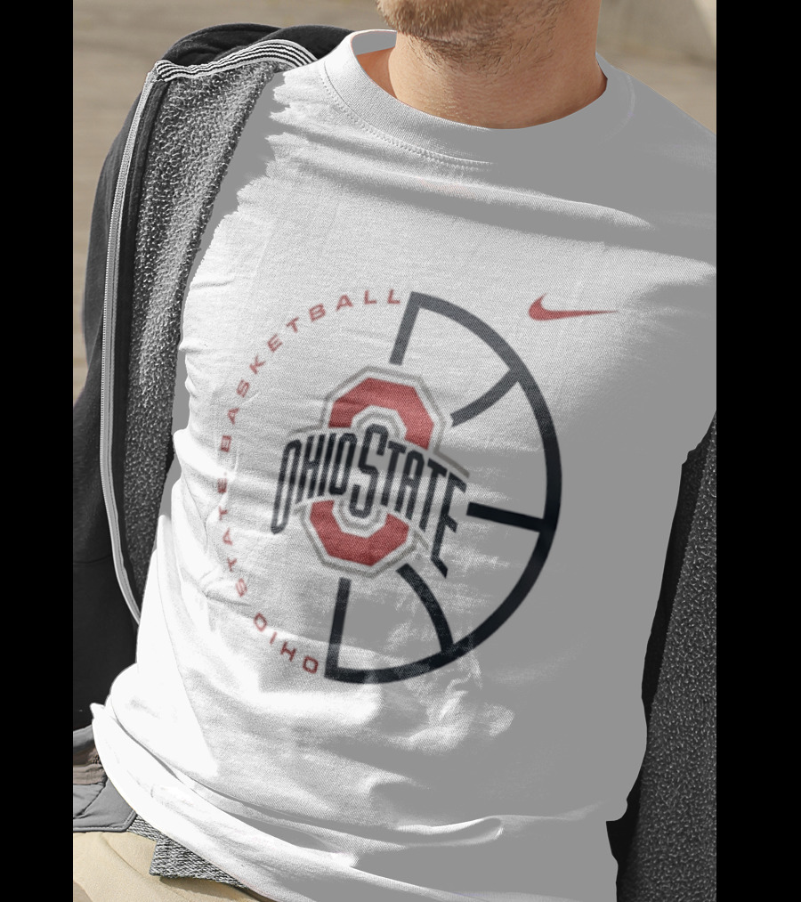 Ohio State Buckeyes Basketball Nike Just Us Emblem T-Shirt