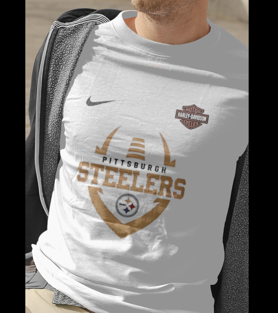 Pittsburgh Steelers Harley Davidson Cycles Live To Ride Snoopy Nike T-Shirt