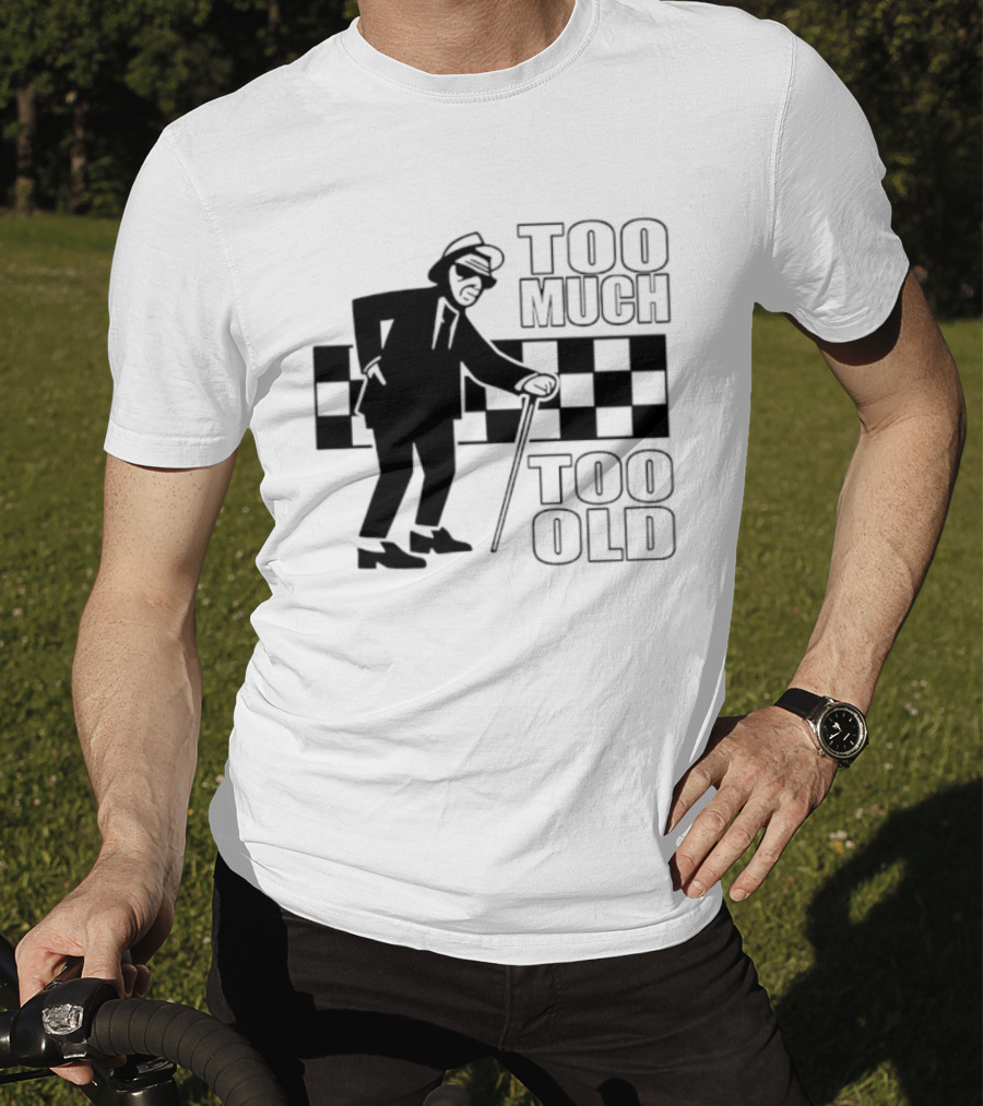 Too Much Too Old Ska Mod Rude Boy Checkerboard T-Shirt