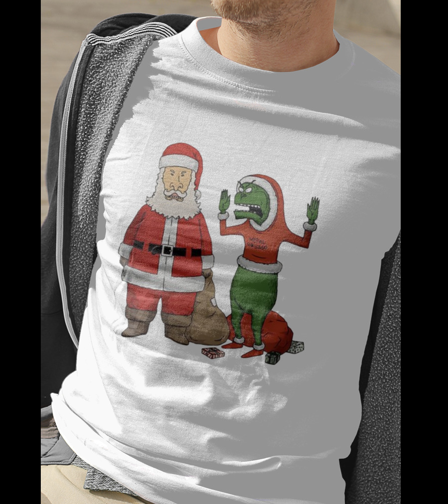 Stupid Santas Grincholio Metal Christmas Parody T-Shirt