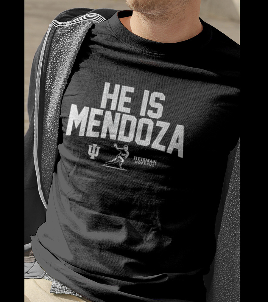 He Is Mendoza Indiana University Football Player Icon IU T-Shirt