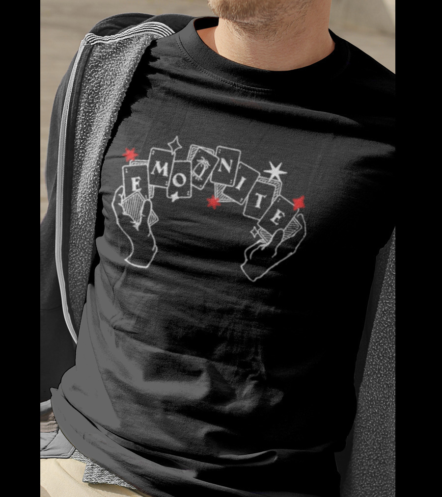 Emo Nite Pick A Card Hands Star Heart Accents T-Shirt