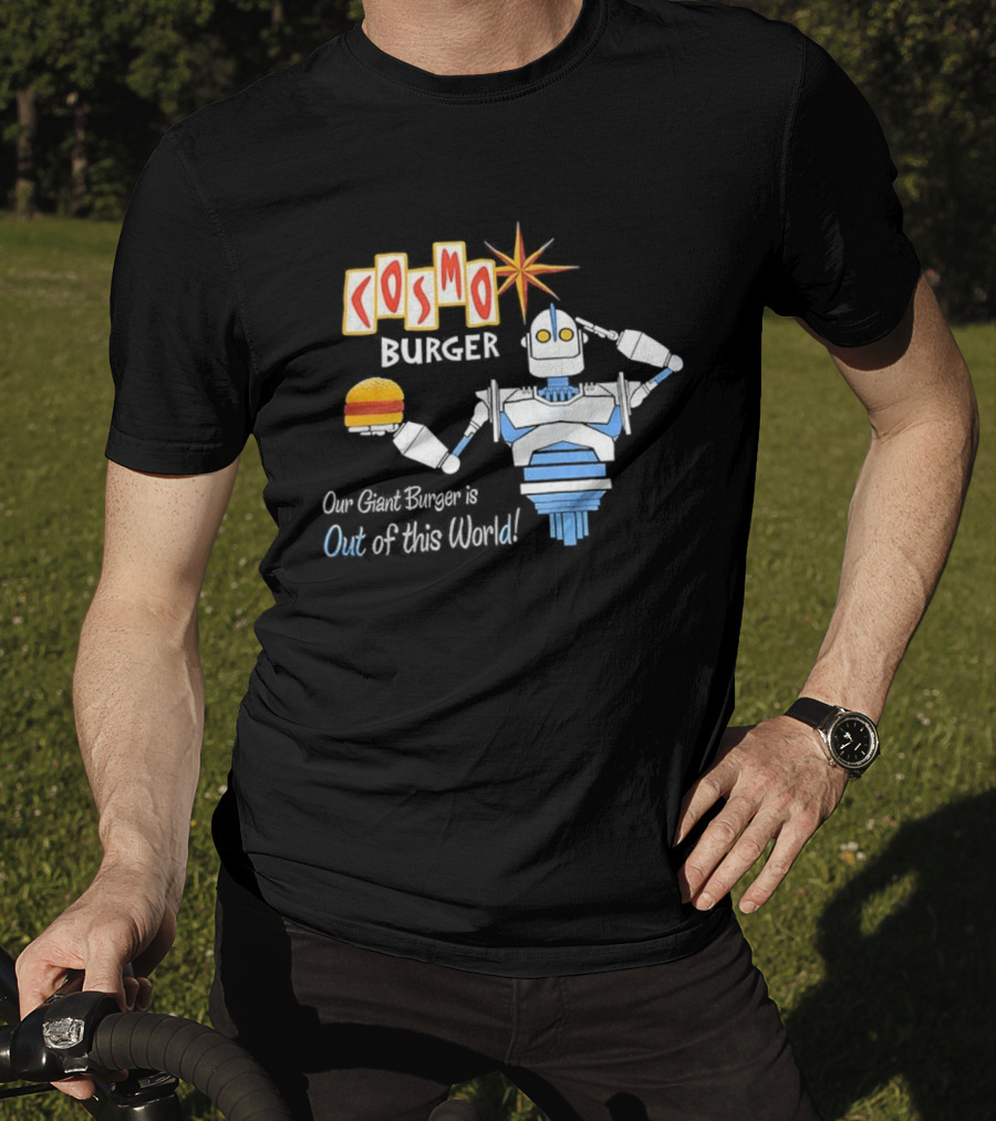 Cosmo Burger Giant Burger Robot Star Out Of This World T-Shirt