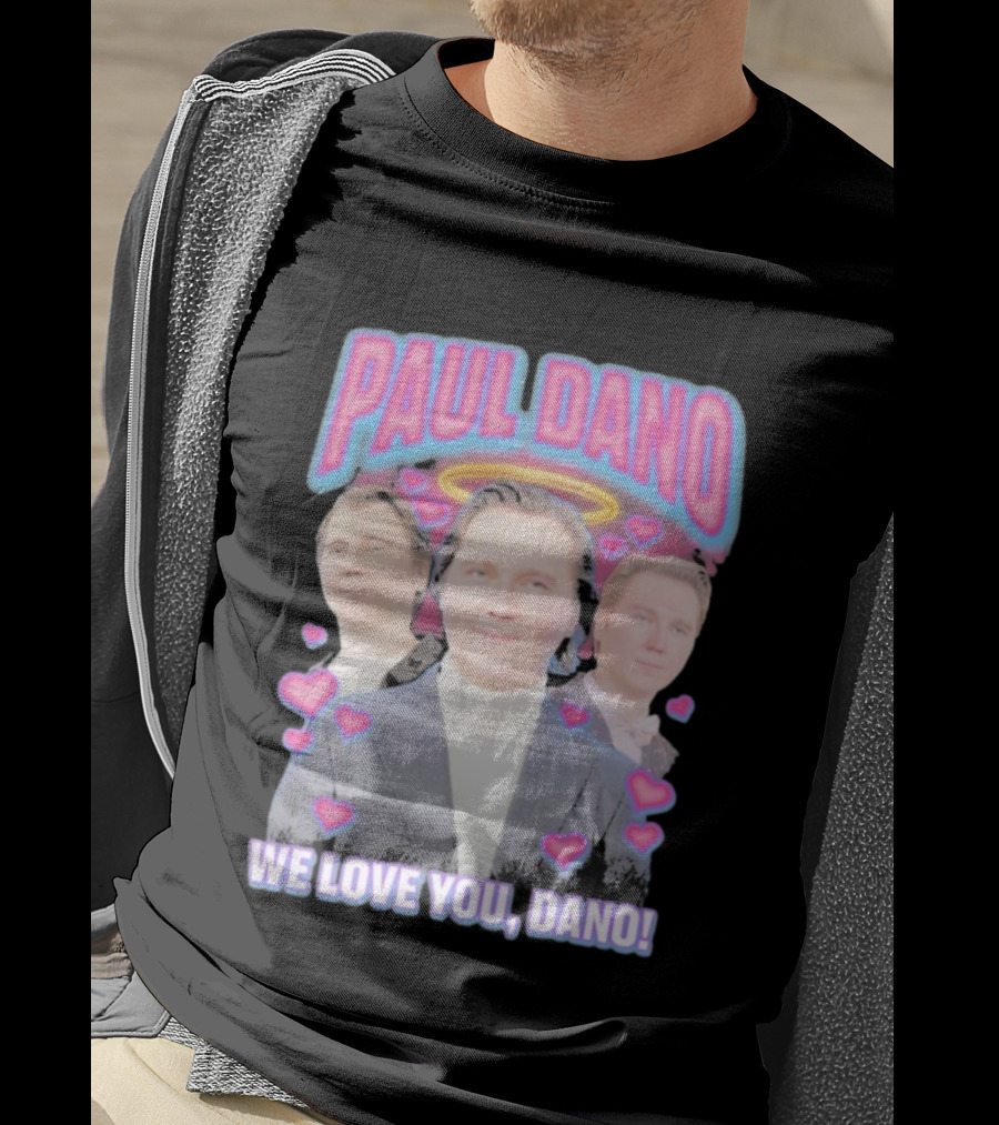 Paul Dano Halo Hearts We Love You Dano T-Shirt