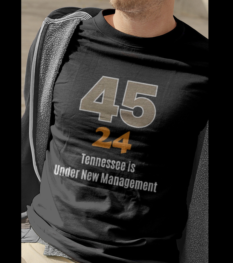 Vanderbilt 45 Tennessee 24 Under New Management Victory T-Shirt