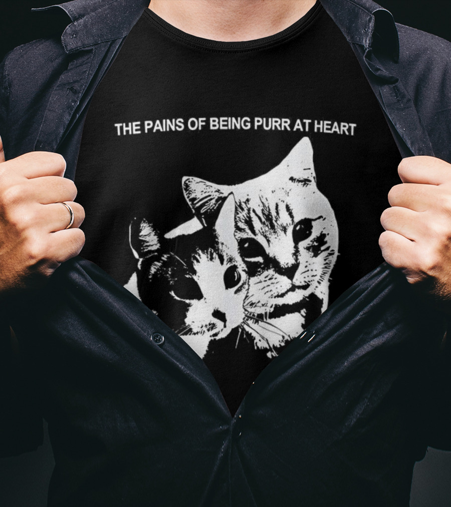 The Pains Of Being Pure At Heart Cat Faces T-Shirt