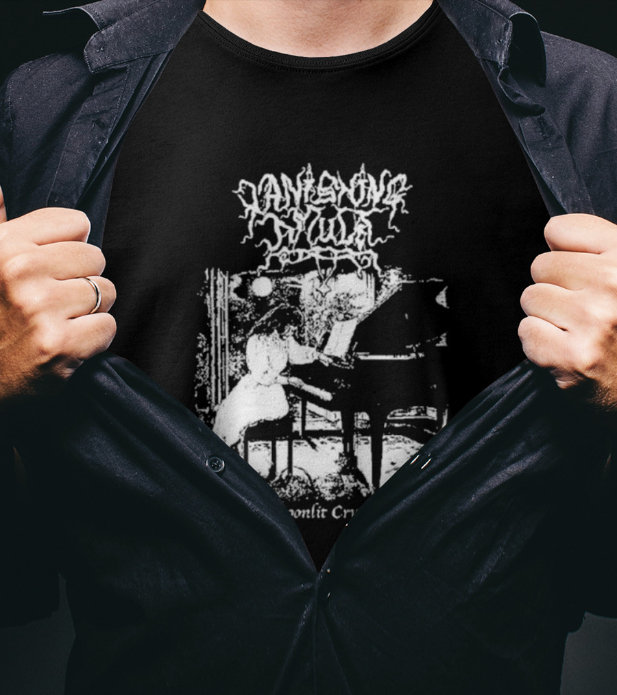 Vanishing Amulet Moonlit Cryer Dark Piano Aesthetic T-Shirt