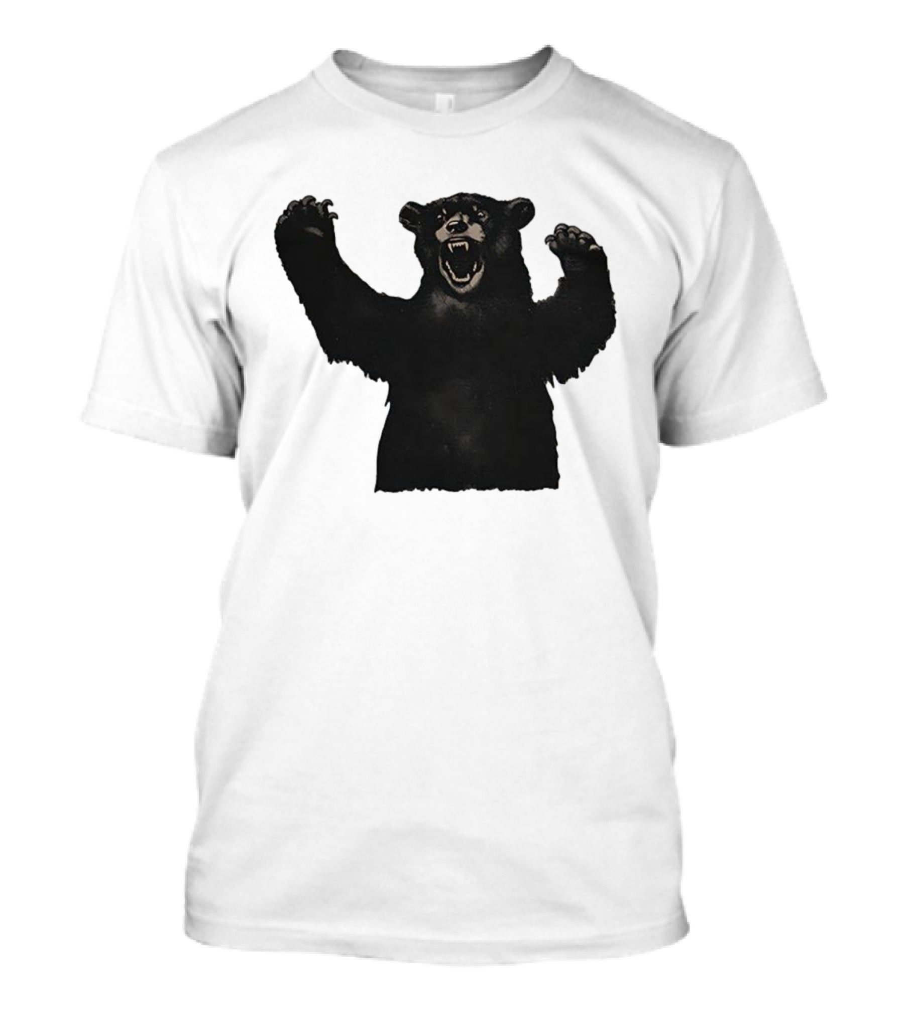 Bear Schmidt Fierce Roaring Black Bear Iconic Expression T-Shirt