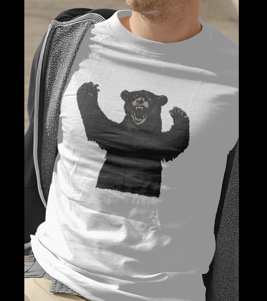 Bear Schmidt Fierce Roaring Black Bear Iconic Expression T-Shirt