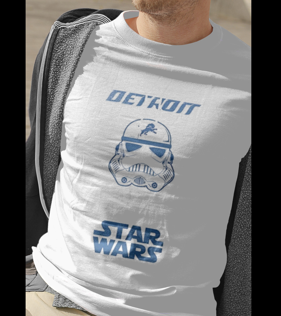 Detroit Lions Stormtrooper Star Wars Collaboration Fan Apparel T-Shirt