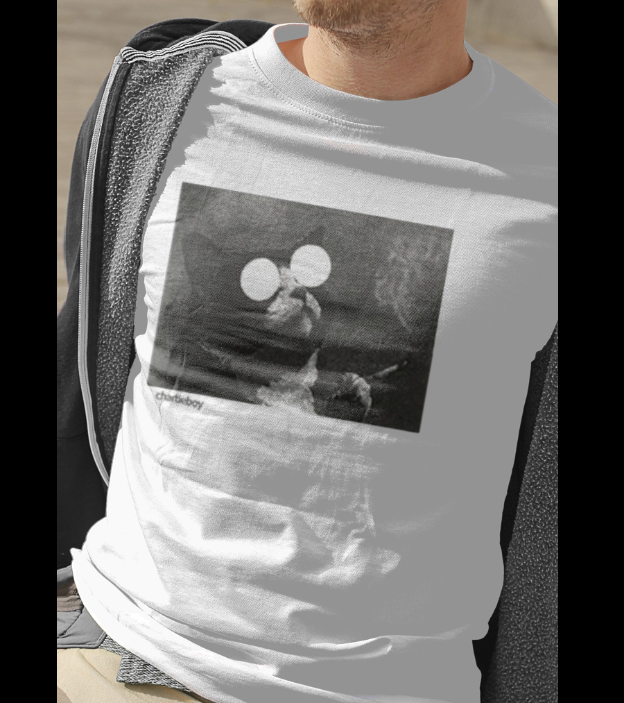 Charlieboy Trippy Cool Cat Smoking Visionary Optical Illusion Retro T-Shirt