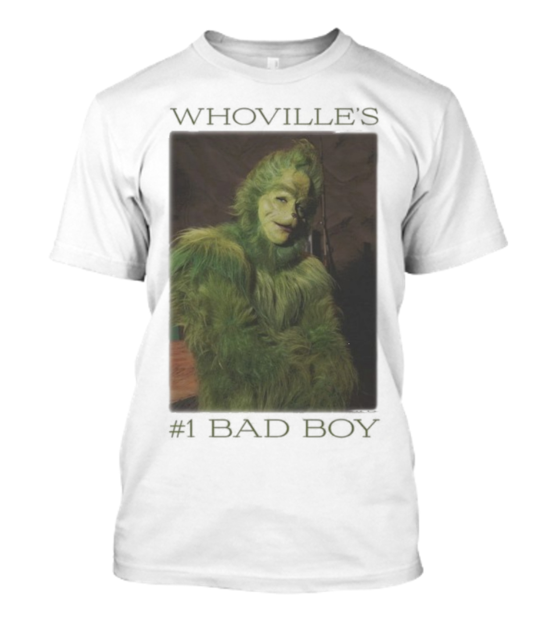 Whoville's Bad Boy Grinch Furry Green Outfit T-Shirt