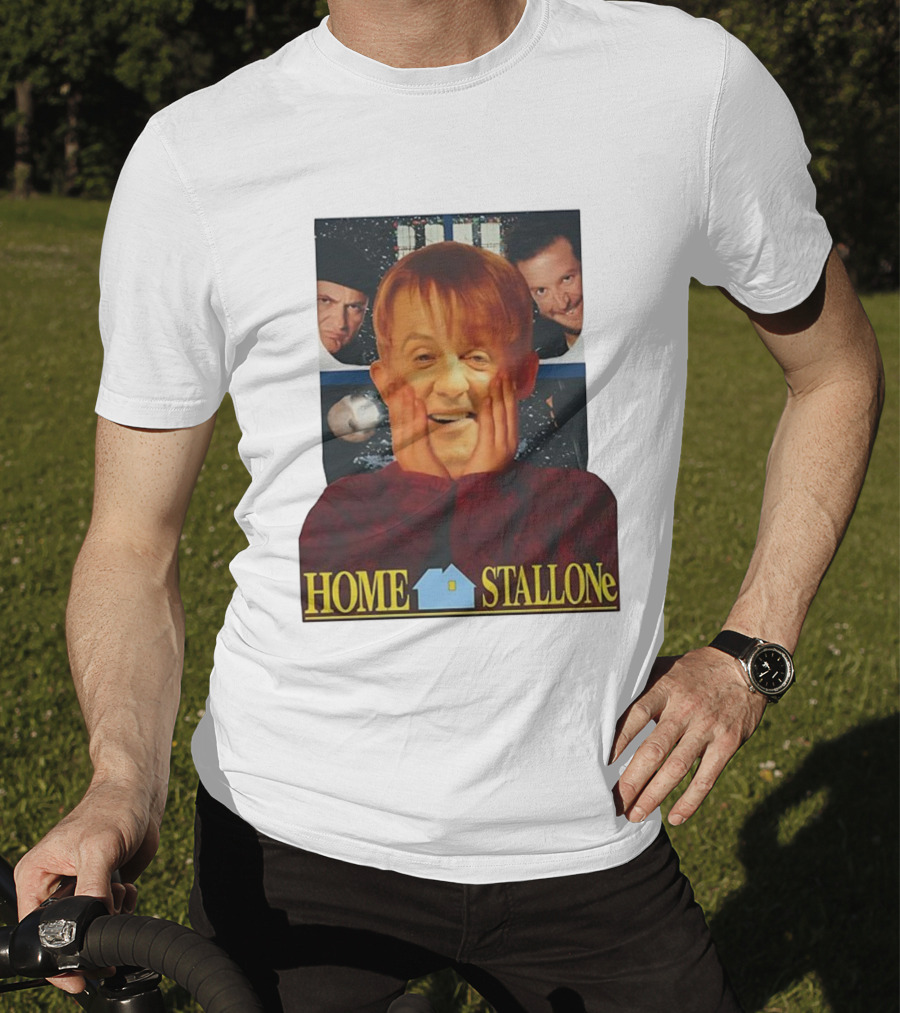 Home Stallone Classic Comedy Movie Mashup T-Shirt