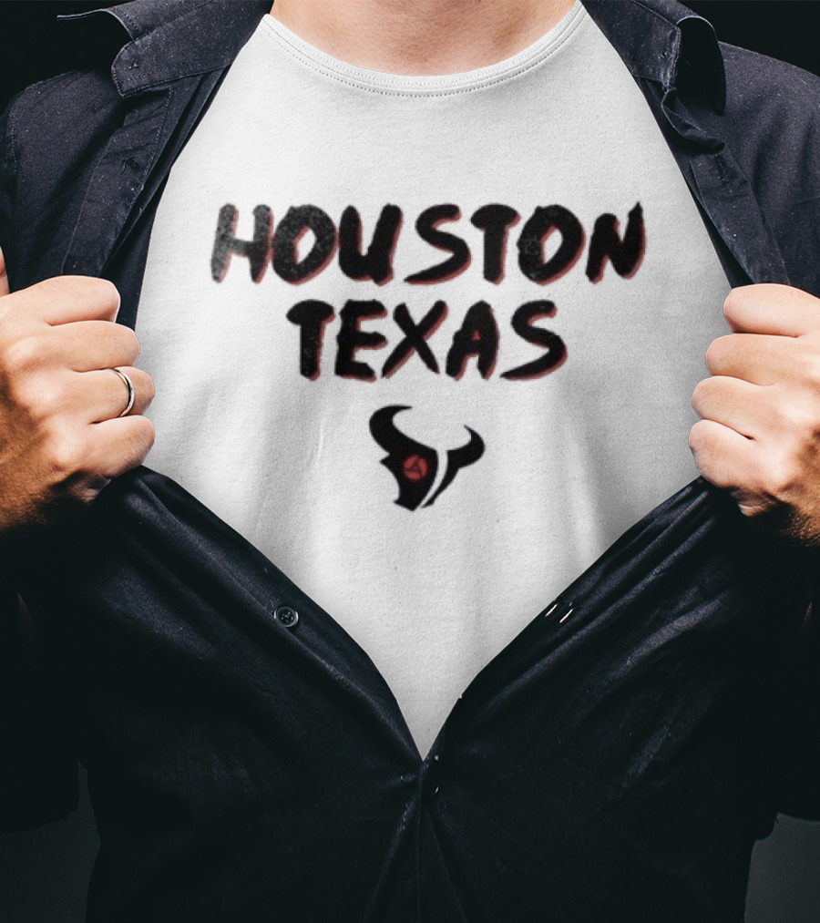 Houston Texas X Naruto Uchiha Itachi Mangekyo Sharingan Combination T-Shirt