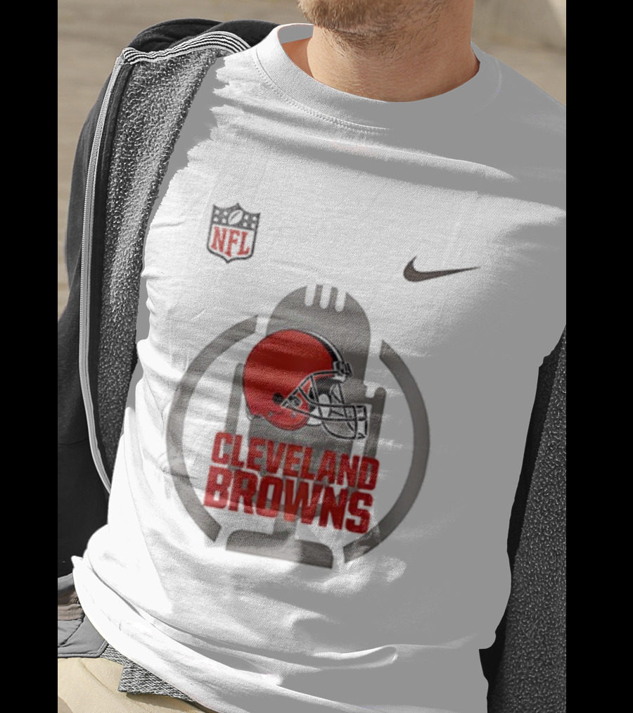 Cleveland Browns Nike NFL Red Helmet Collaboration T-Shirt