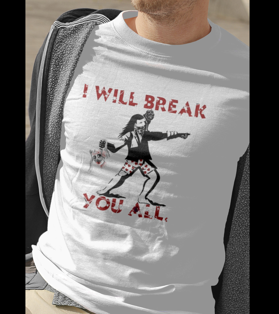 Dungeon Crawler Carl I Will Break You All Comic Silhouette T-Shirt