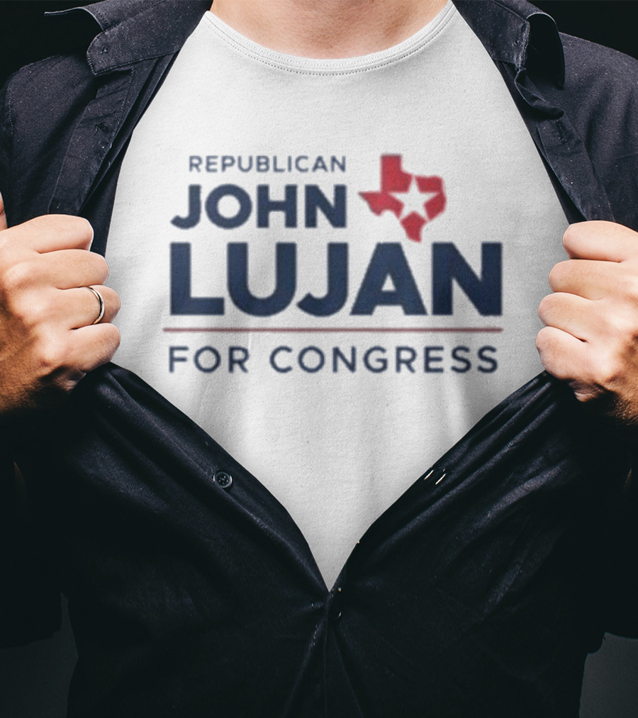 Republican John Lujan For Congress Texas Map Icon T-Shirt