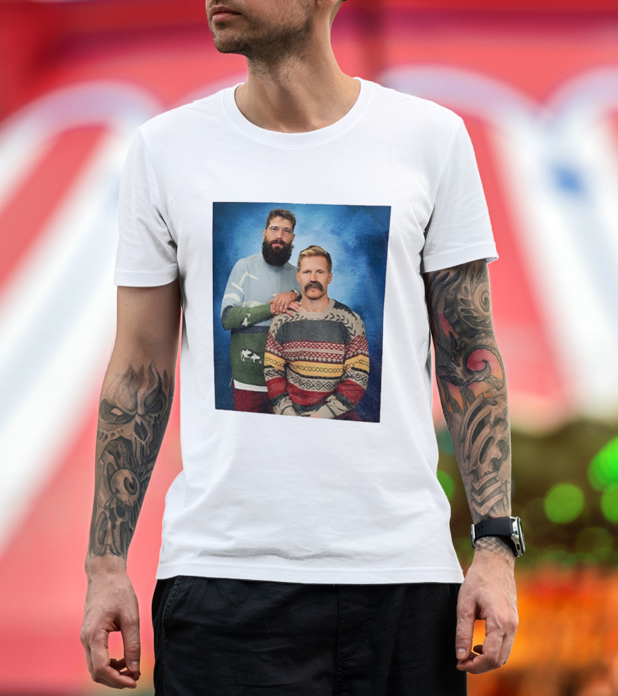 Gabriel Landeskog Brent Burns Stepbrothers Colorado Avalanche Hockey Merry Christmas T-Shirt