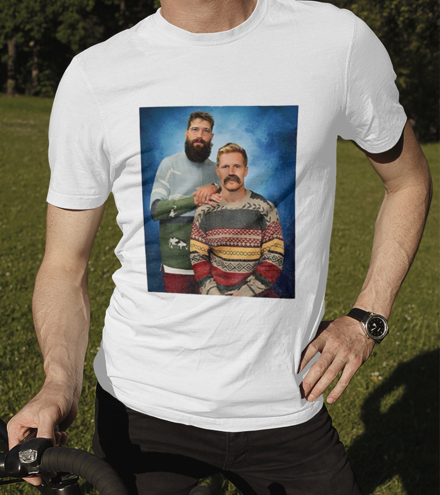 Gabriel Landeskog Brent Burns Stepbrothers Colorado Avalanche Hockey Merry Christmas T-Shirt