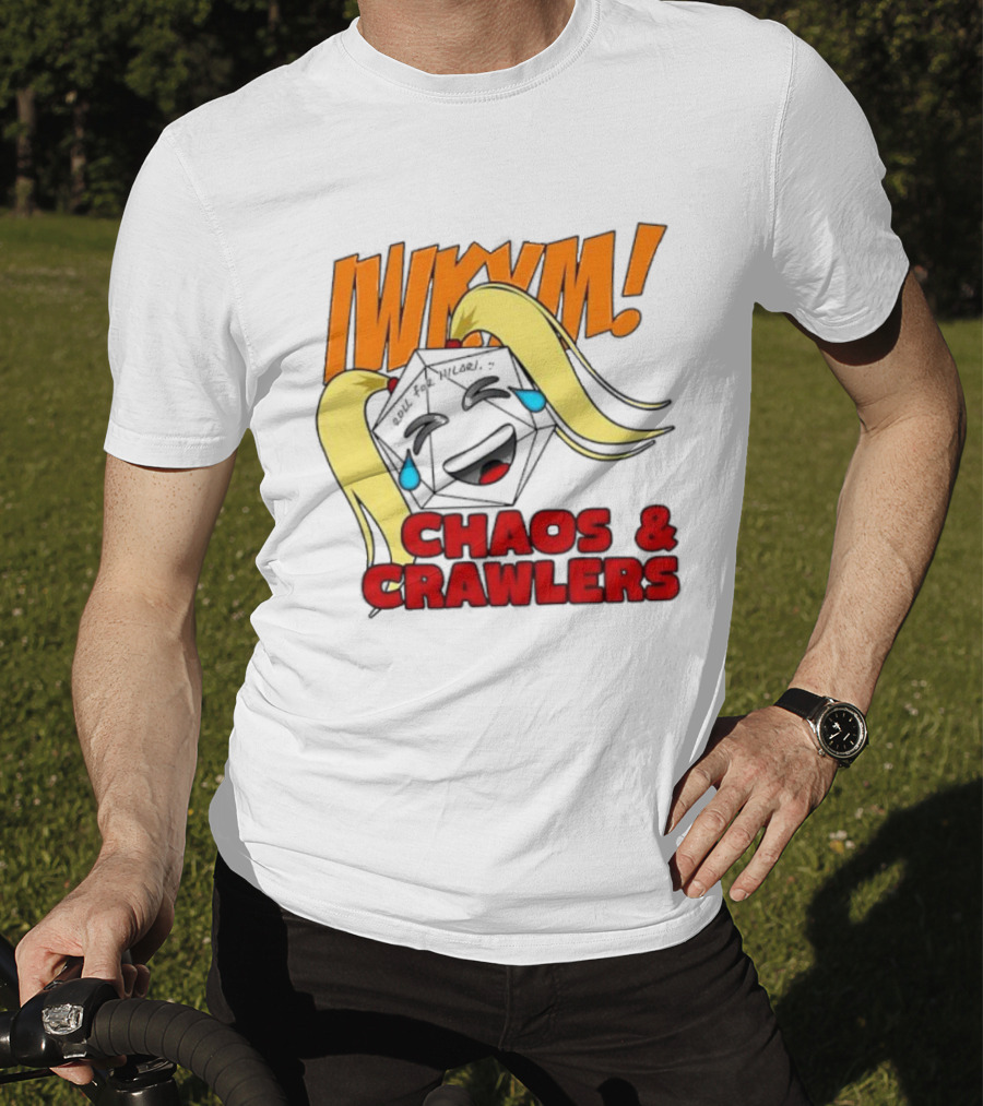 IWKYM Chaos Crawlers Pigtail Dice Face Comedy T-Shirt