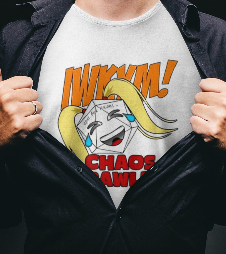 IWKYM Chaos Crawlers Pigtail Dice Face Comedy T-Shirt