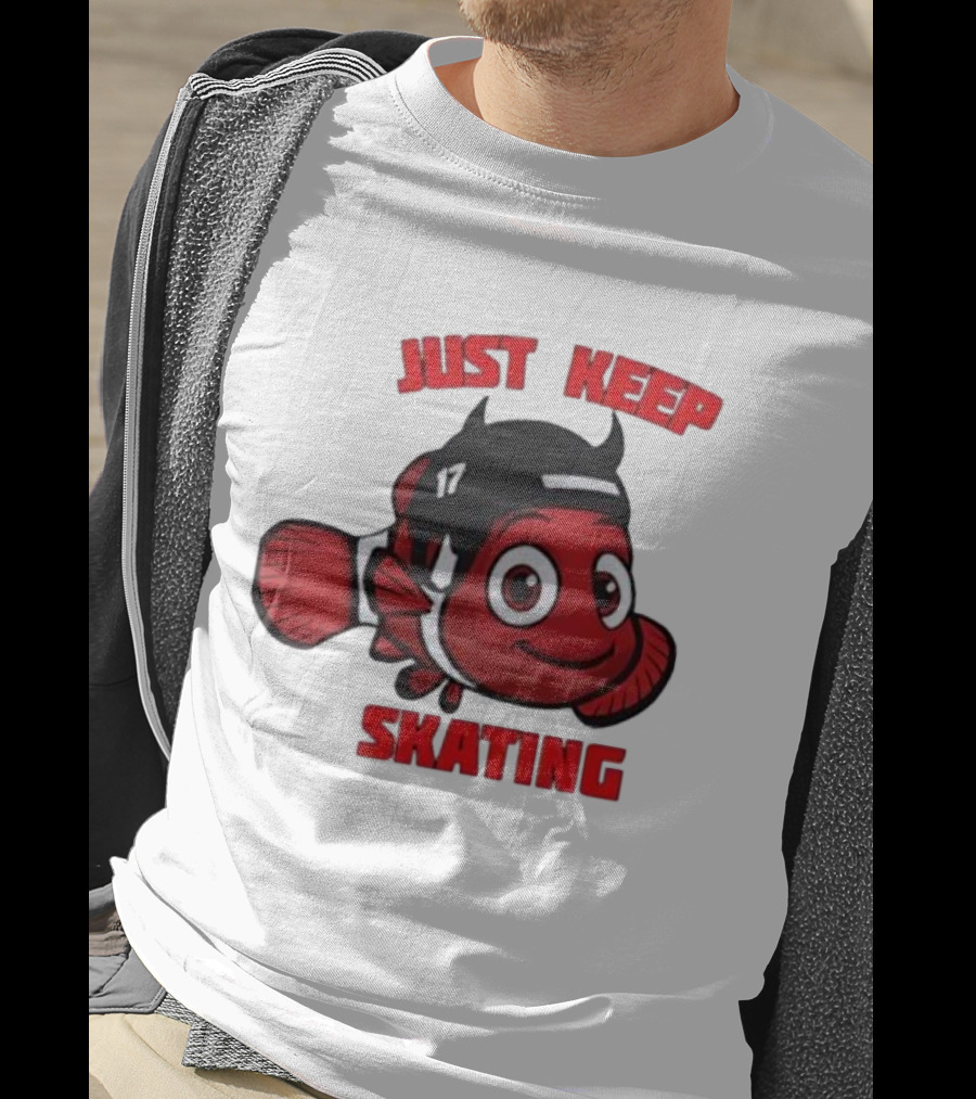 Just Keep Skating New Jersey Clownfish 17 T-Shirt