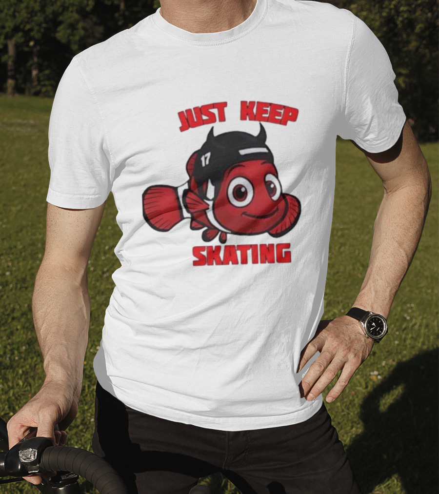 Just Keep Skating New Jersey Clownfish 17 T-Shirt