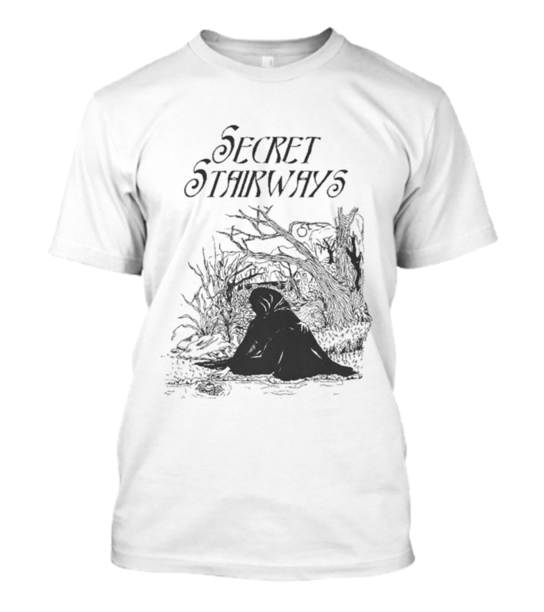 Secret Stairways Enchanted Nature Scene T-Shirt