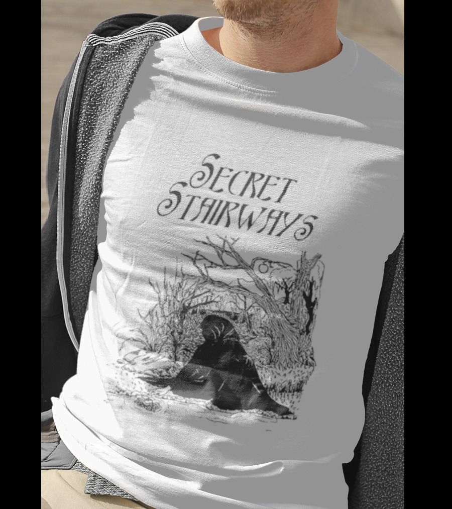 Secret Stairways Enchanted Nature Scene T-Shirt