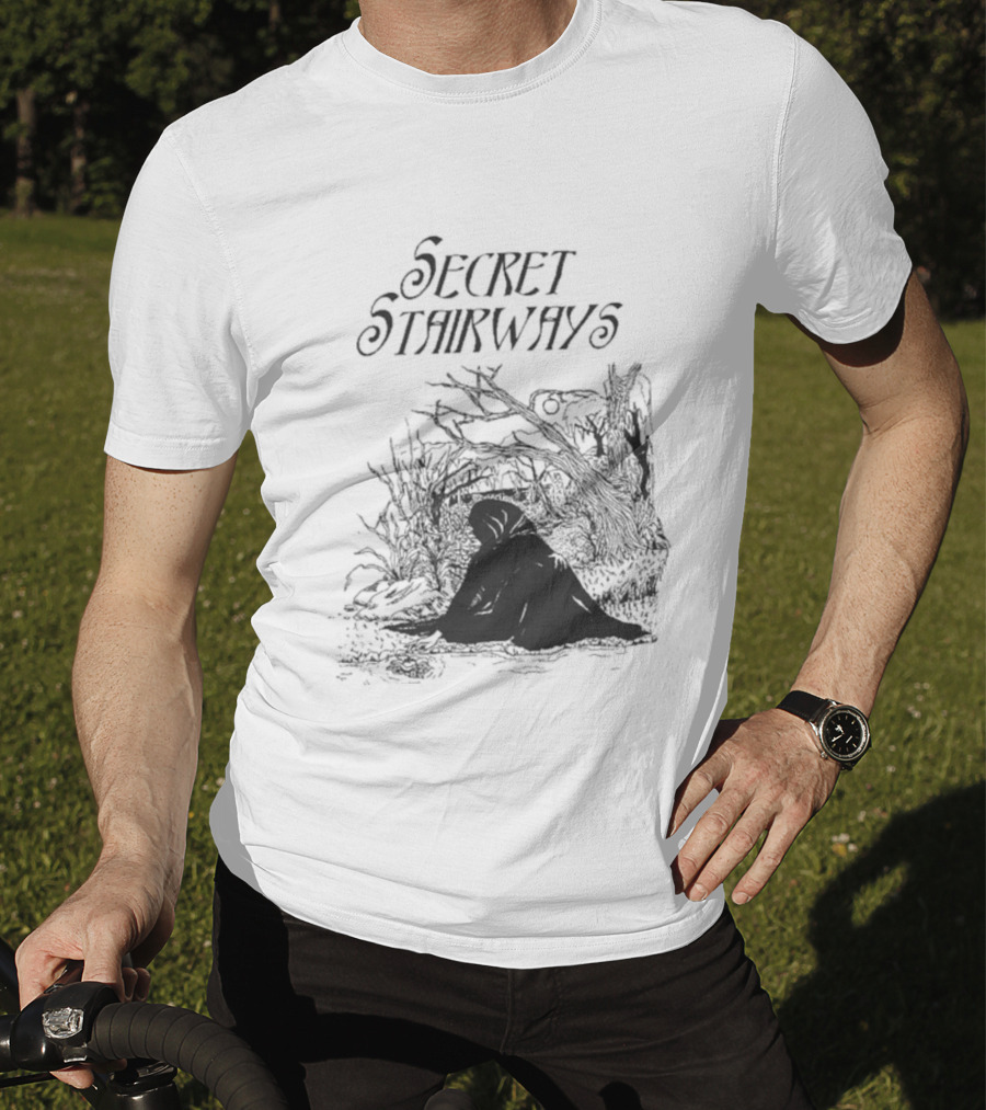 Secret Stairways Enchanted Nature Scene T-Shirt