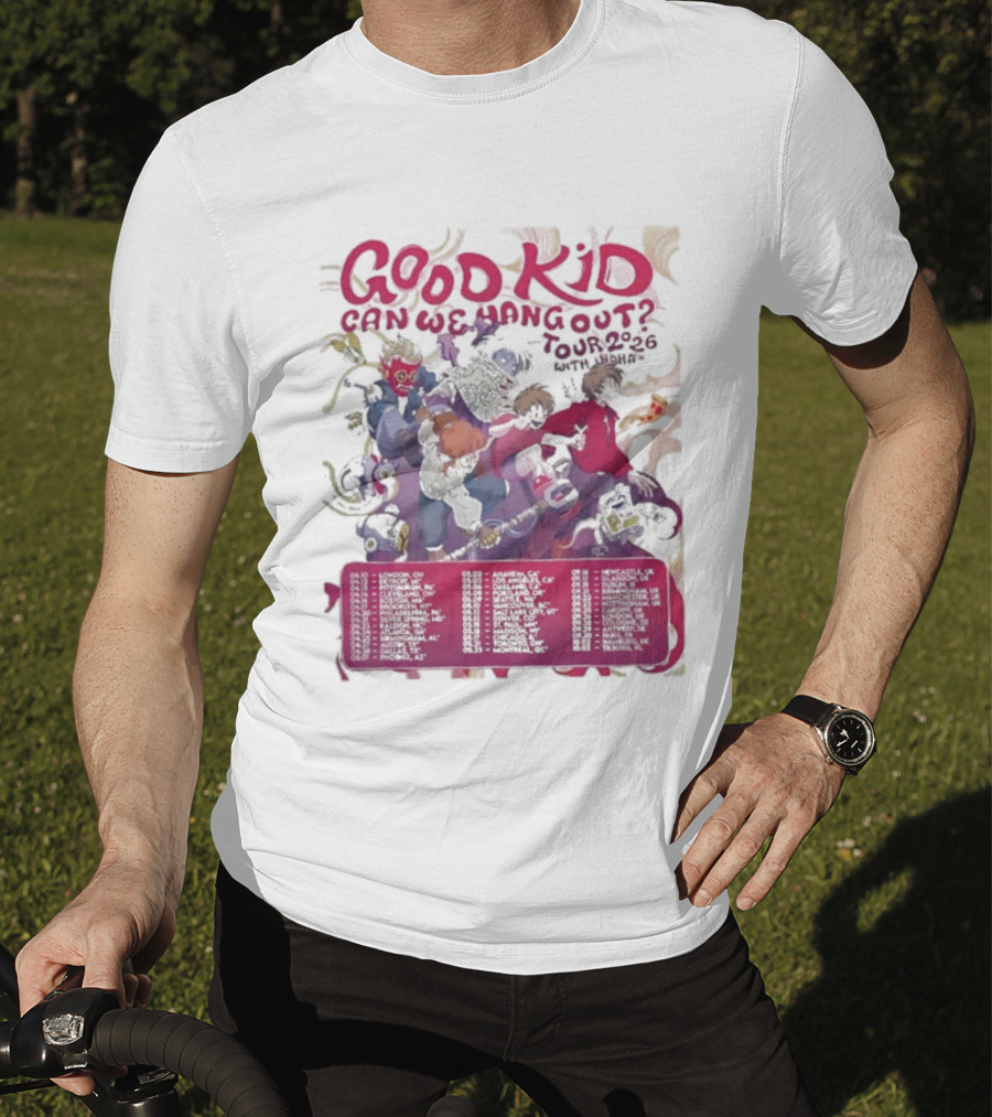 Good Kid Can We Hang Out Tour 2026 Dates Psychedelic Theme T-Shirt