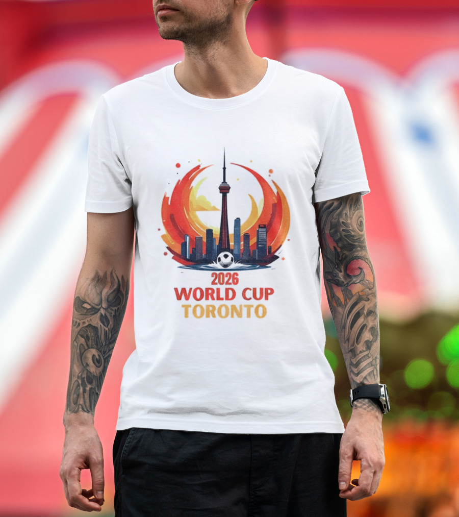 2026 World Cup Toronto CN Tower Skyline Event T-Shirt