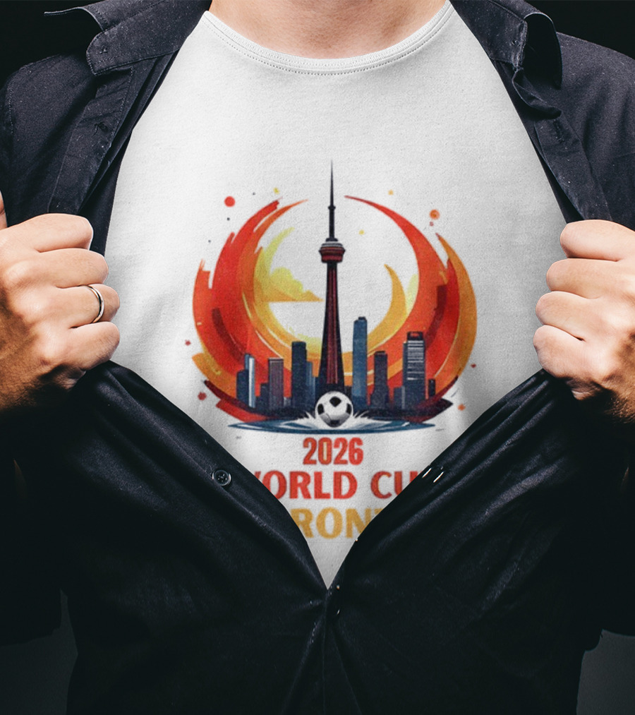 2026 World Cup Toronto CN Tower Skyline Event T-Shirt