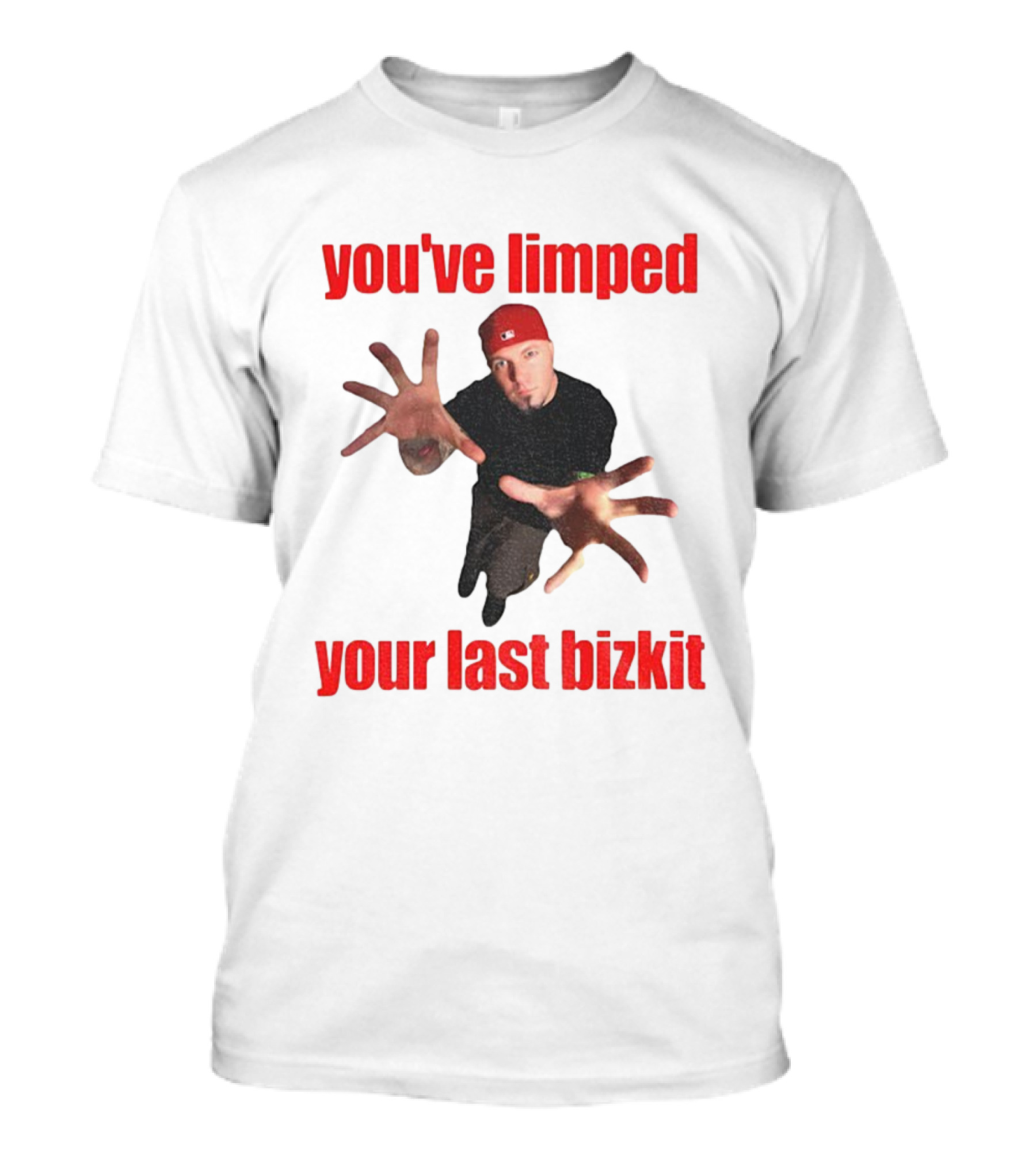You’ve Limped Your Last Bizkit Red Cap Nu Metal Style T-Shirt