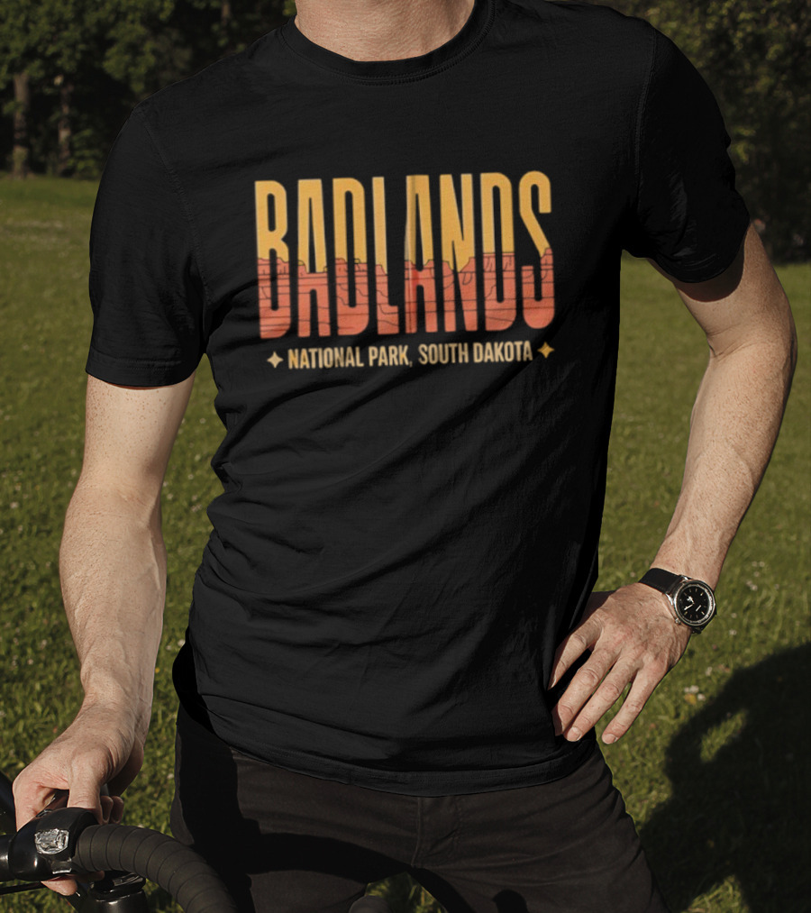 Badlands National Park South Dakota Retro Vintage Aesthetic T-Shirt