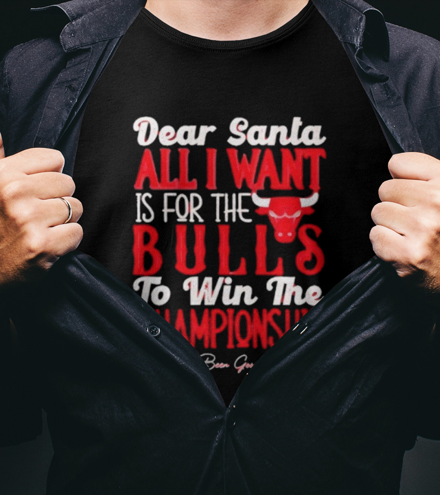 Dear Santa All I Want Is For The Bulls To Win The Championship T-Shirt