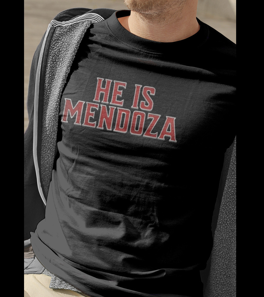 Indiana Hoosiers Football He Is Mendoza Game Day Phrase T-Shirt