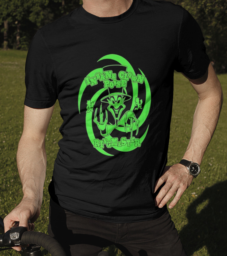 Insane Clown Posse Ringmaster Neon Green Logo T-Shirt