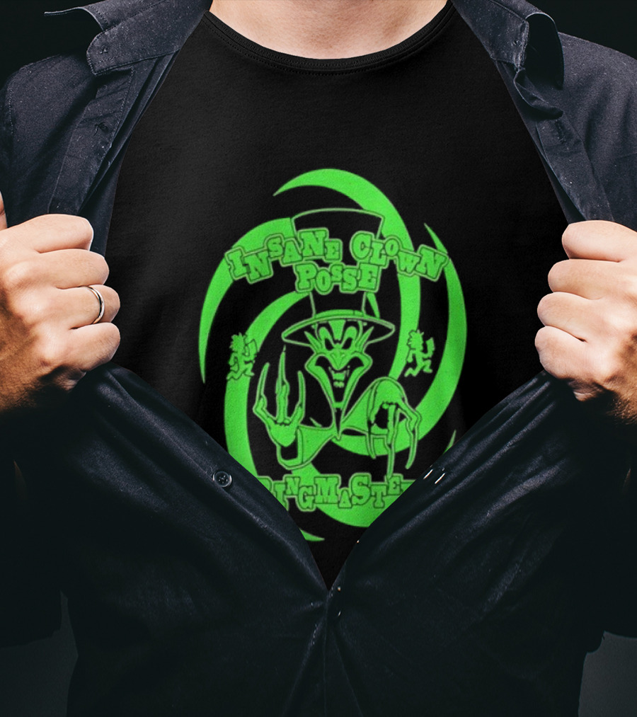 Insane Clown Posse Ringmaster Neon Green Logo T-Shirt