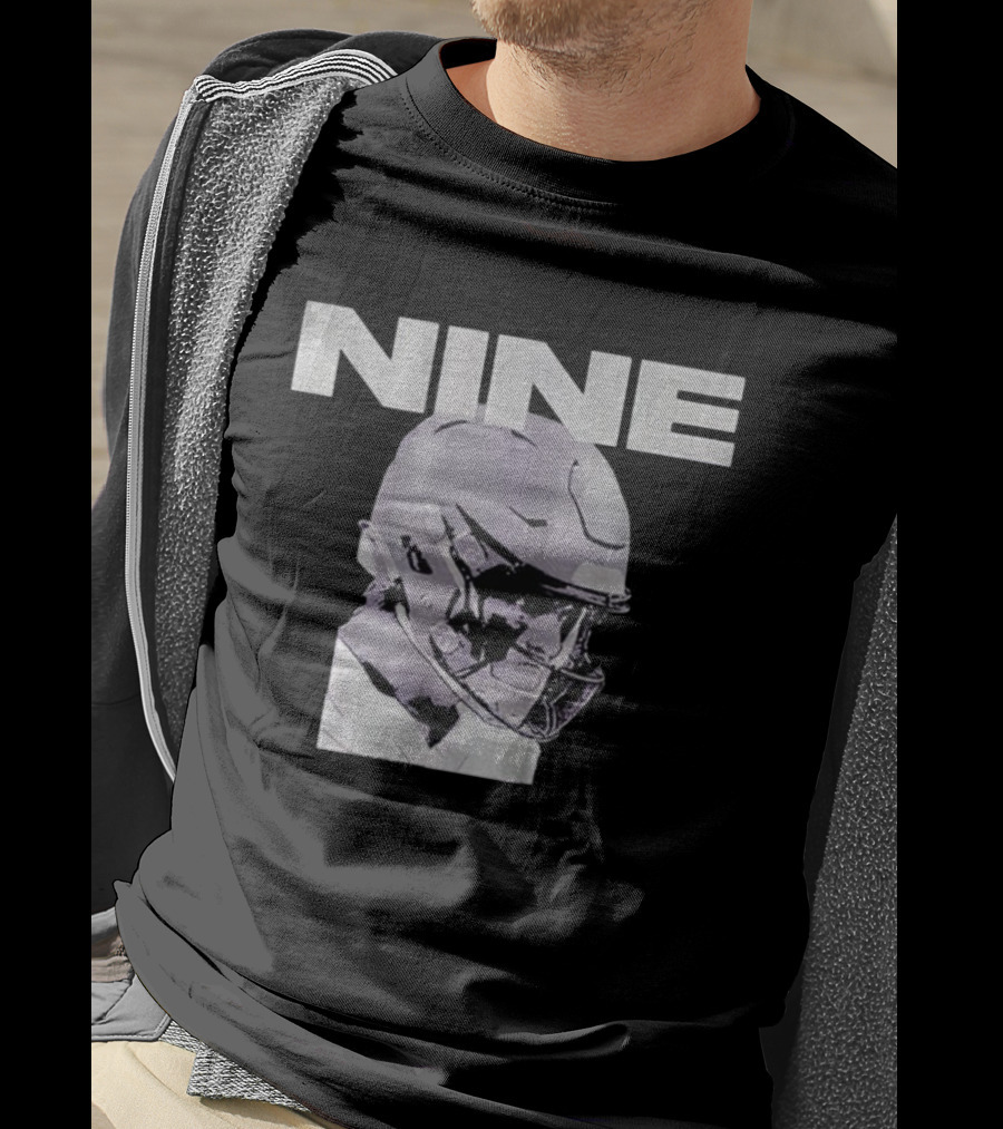 JJ McCarthy Nine Helmet Minnesota Vikings Football T-Shirt