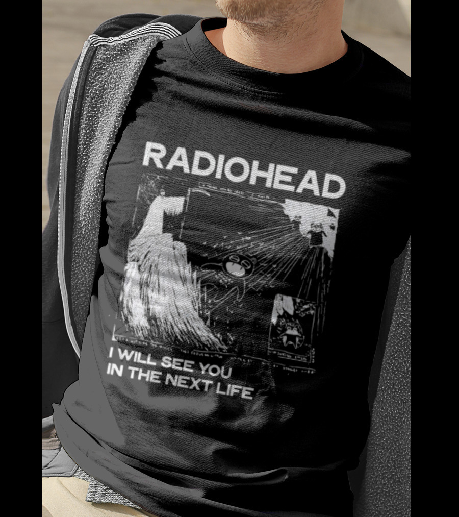 Radiohead I Will See You In The Next Life Vintage Album Art Concept T-Shirt