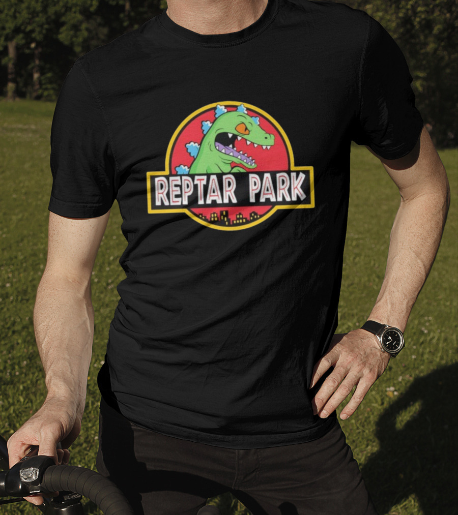 Reptar Park Jurassic Rugrats Dinosaur Cartoon Movie Icon T-Shirt