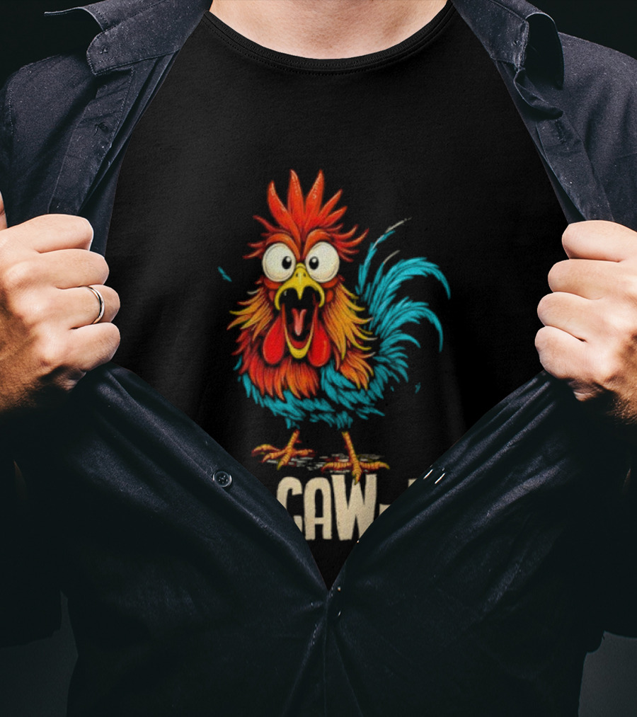 Rooster F-Caw-F Chicken Whisperer Fawk Off T-Shirt