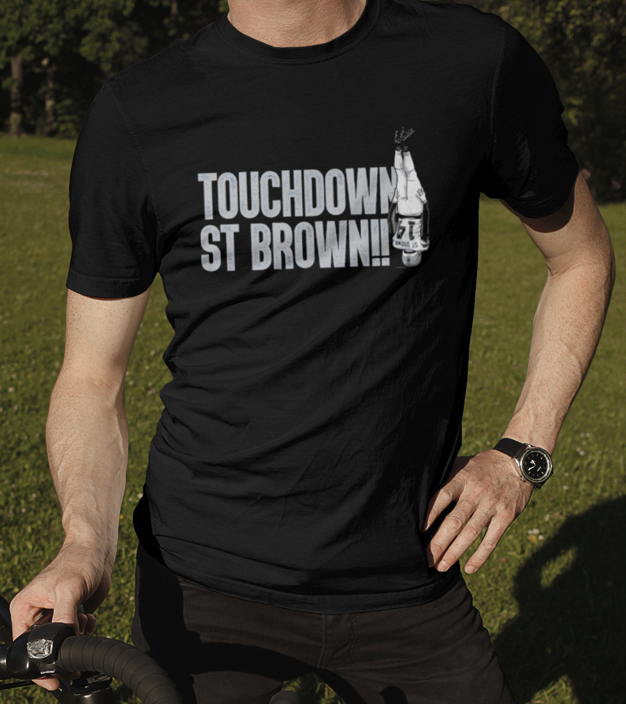 Touchdown St Brown Football Celebration T-Shirt